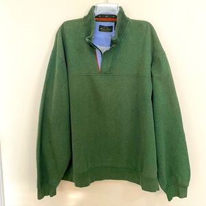 Orvis Heavy Green 1/4 Zip Snap Sweatshirt Men’s Size XXL